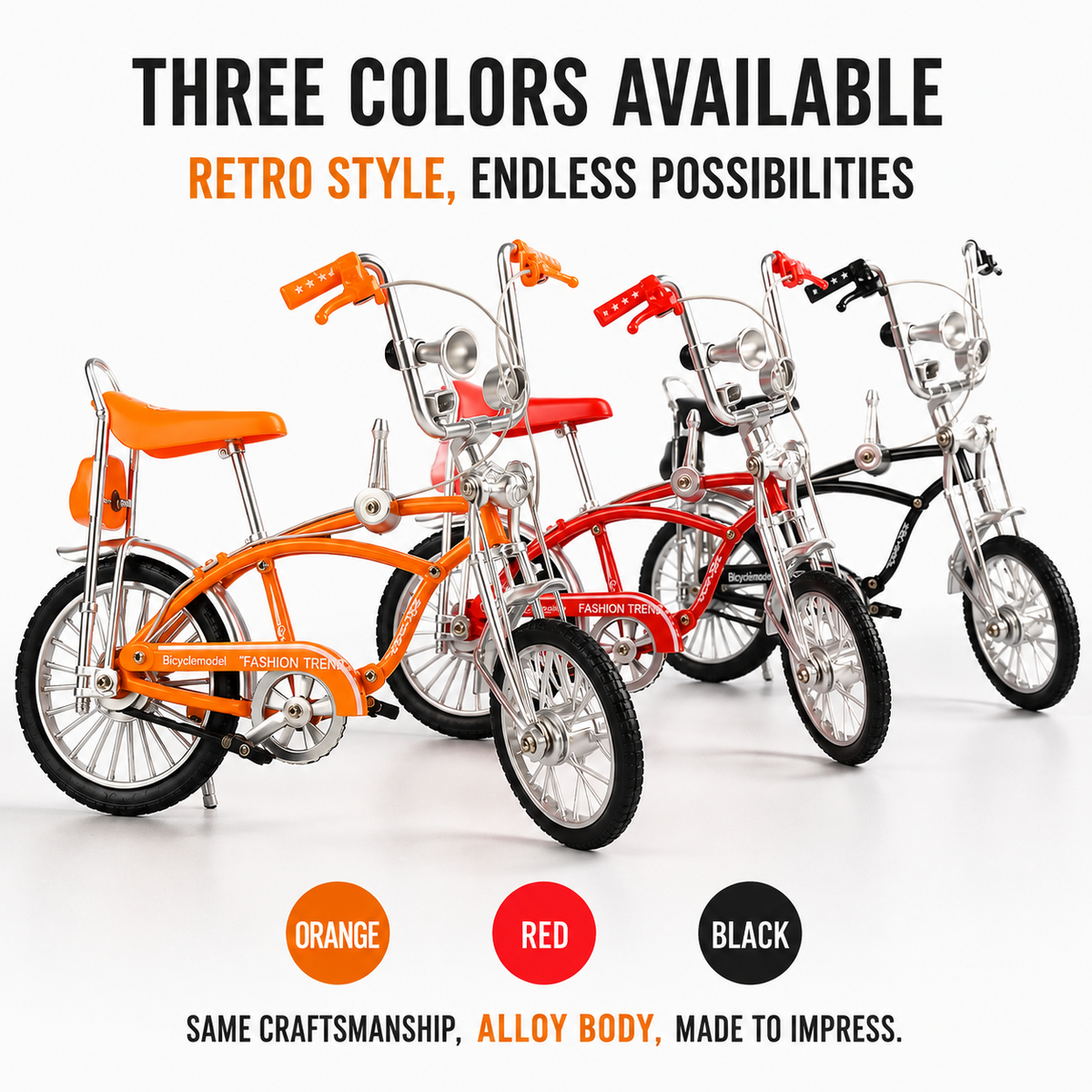 Vintage Alloy Cruiser Bicycle Replica - Arenvo