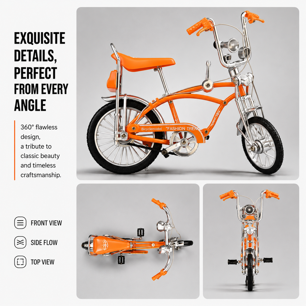 Vintage Alloy Cruiser Bicycle Replica - Arenvo
